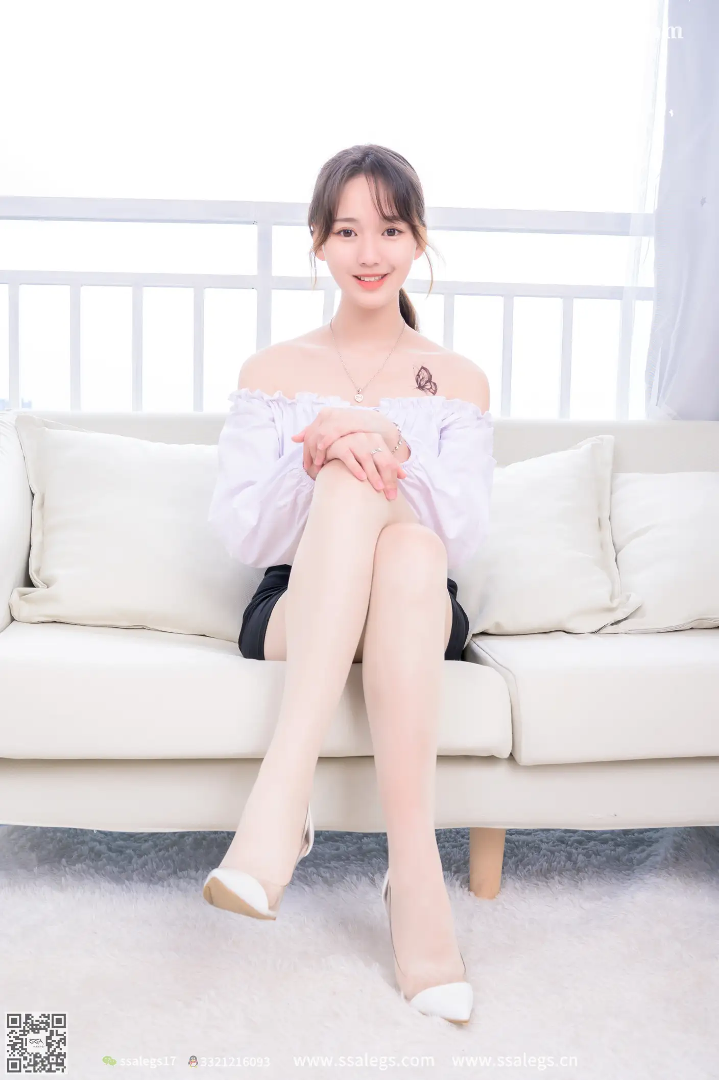 [SSA丝社] NO.405 宝宝这个女孩笑得很甜(上)、丝社、美足#[129P]-021