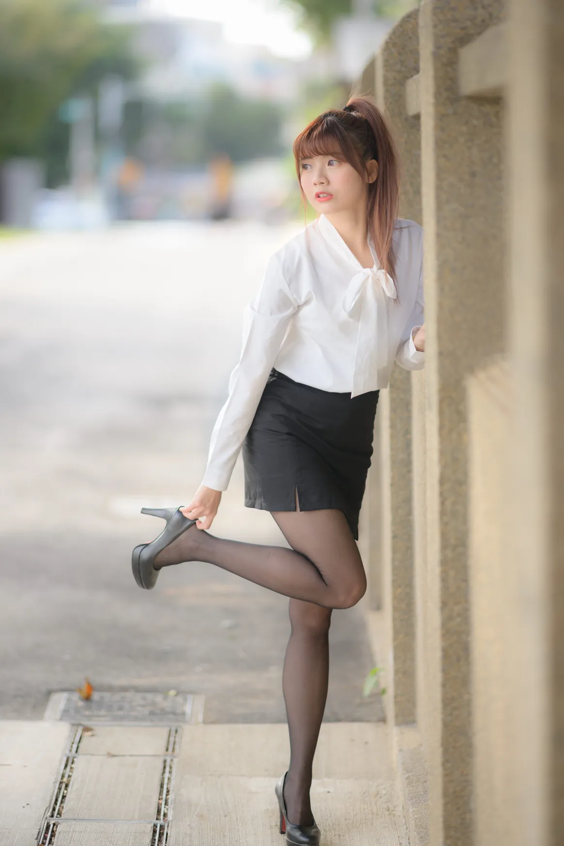 [街拍丝足] NO.237 OL黑丝制服高跟 #街拍丝足、美足#[296P]-067