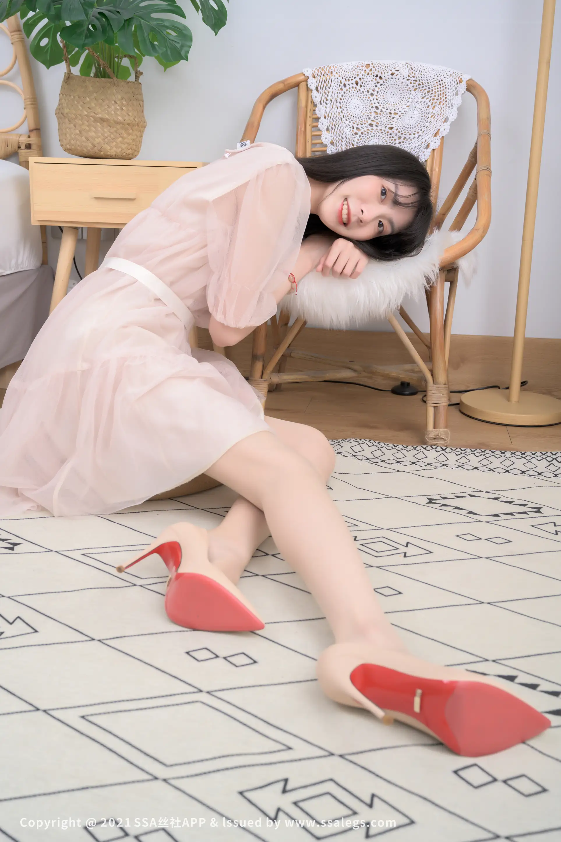 [SSA丝社] NO.764 模特团团的肉色油亮开裆丝袜(上)#[124P]-086