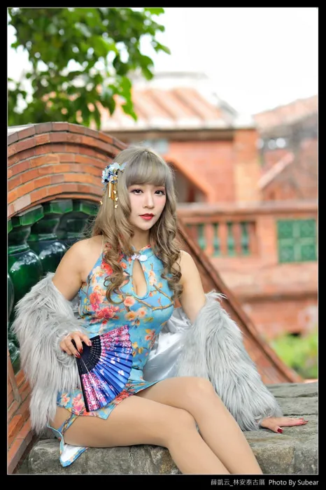 [街拍丝足] NO.069  薛凯云 林安泰古厝 高跟美腿外拍 #街拍丝足、美足#[76P]-009