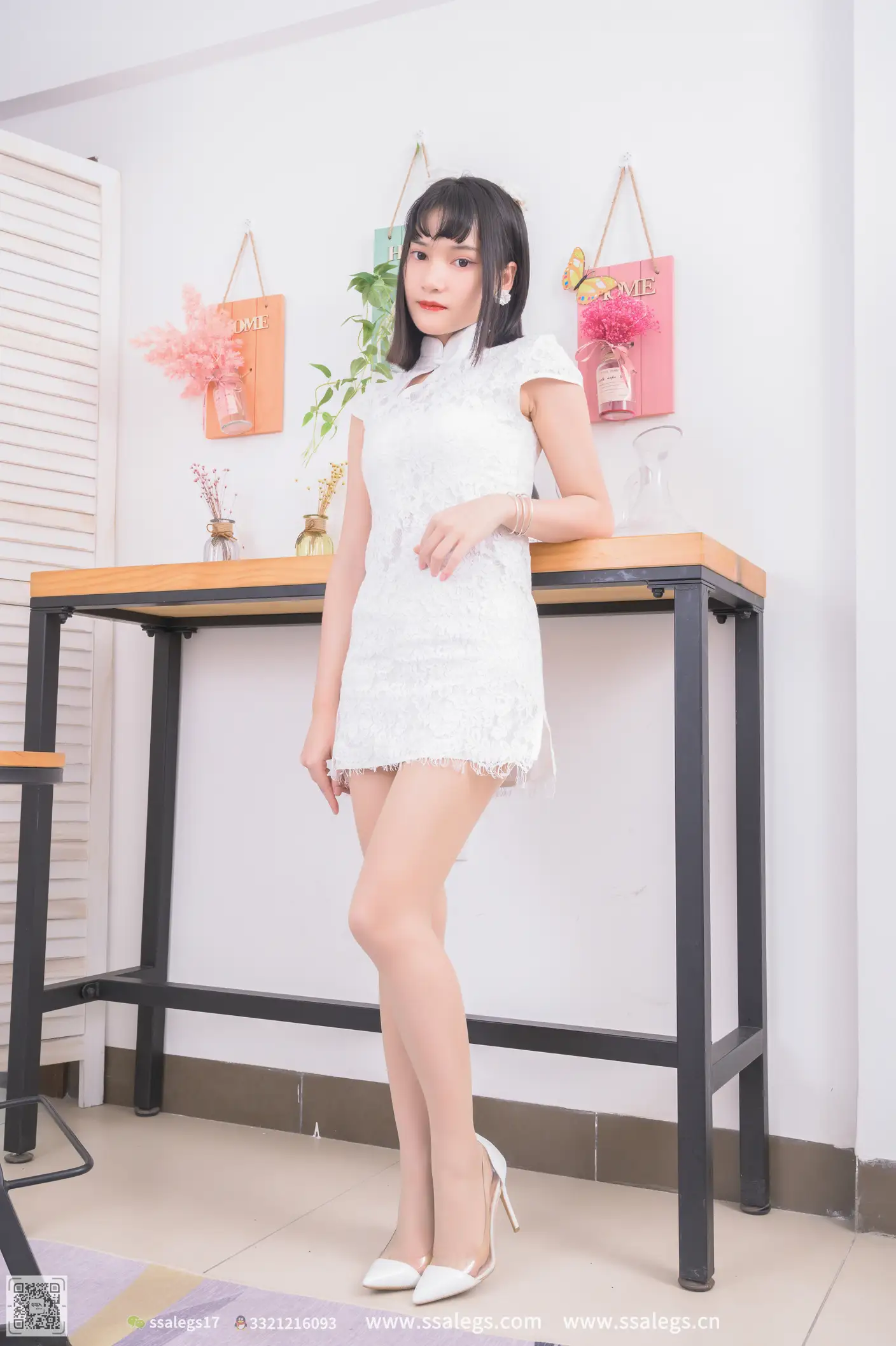 [SSA丝社] NO.505 冰冰 旗袍肉丝袜写真（上)、丝社、美足#[134P]-029