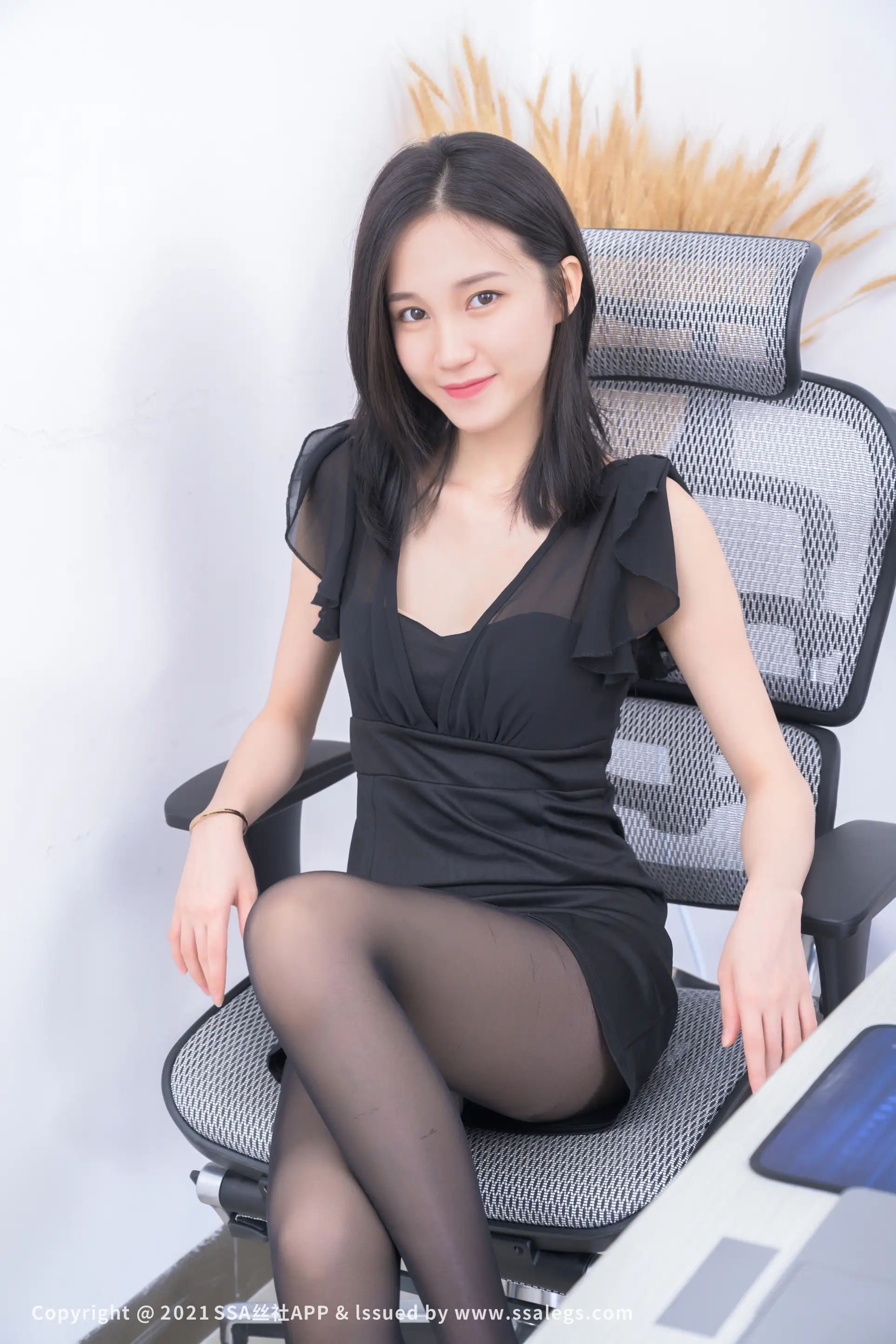 [SSA丝社] NO.780 模特晶晶的黑色丝袜(上)#[153P]-035