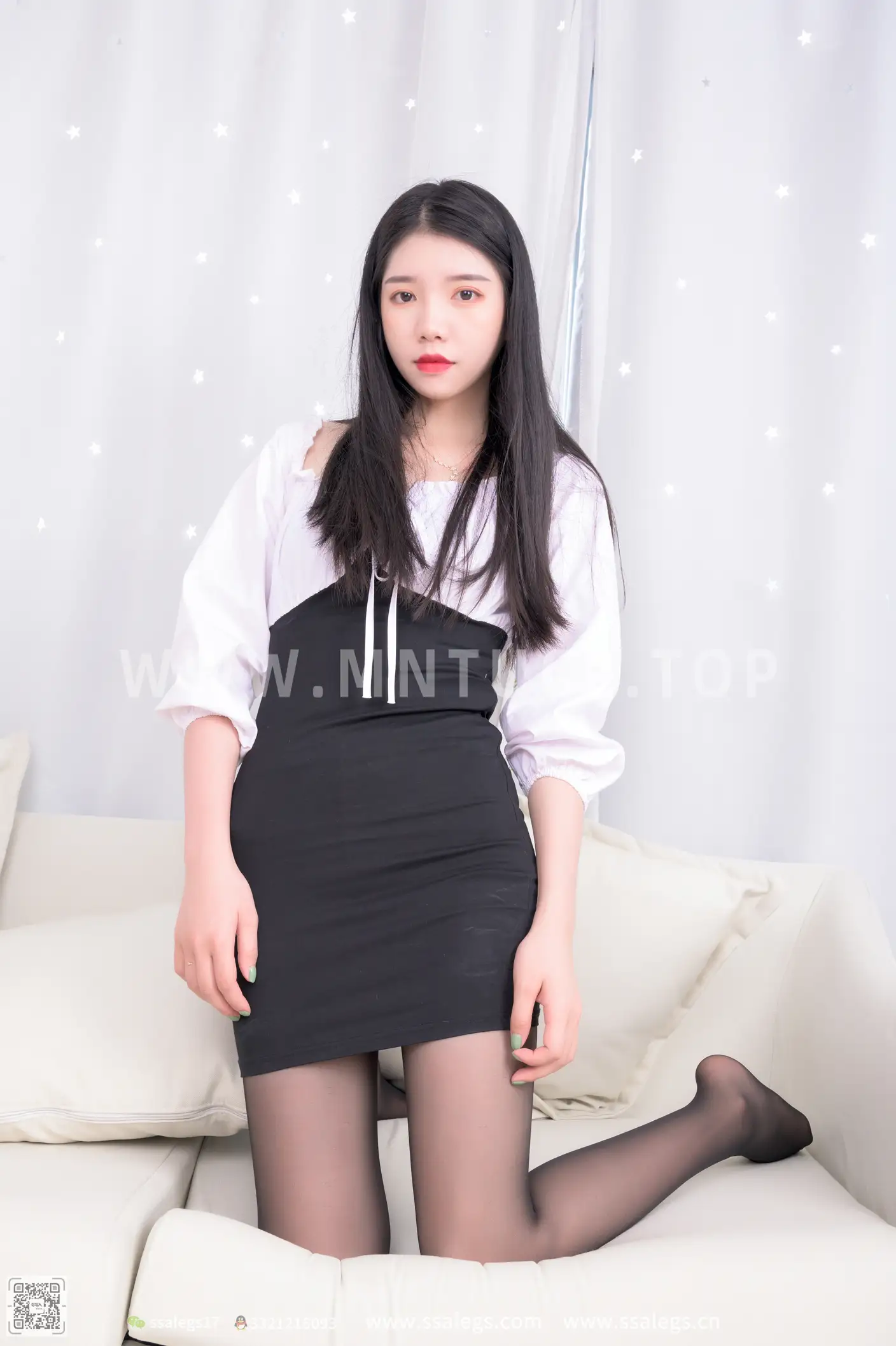 [SSA丝社] NO.517 秋秋 黑丝写真（下)、丝社、美足#[122P]-112