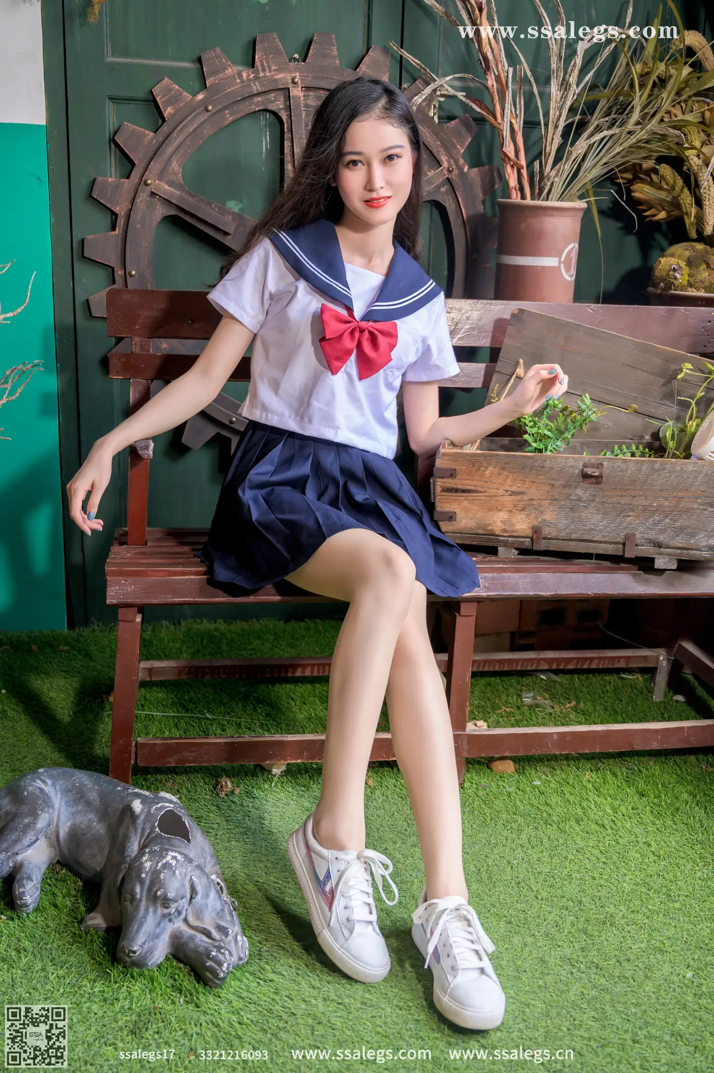 [SSA丝社] NO.421 漫漫白色jk制服肉丝写真(上)、丝社、美足#[135P]-024