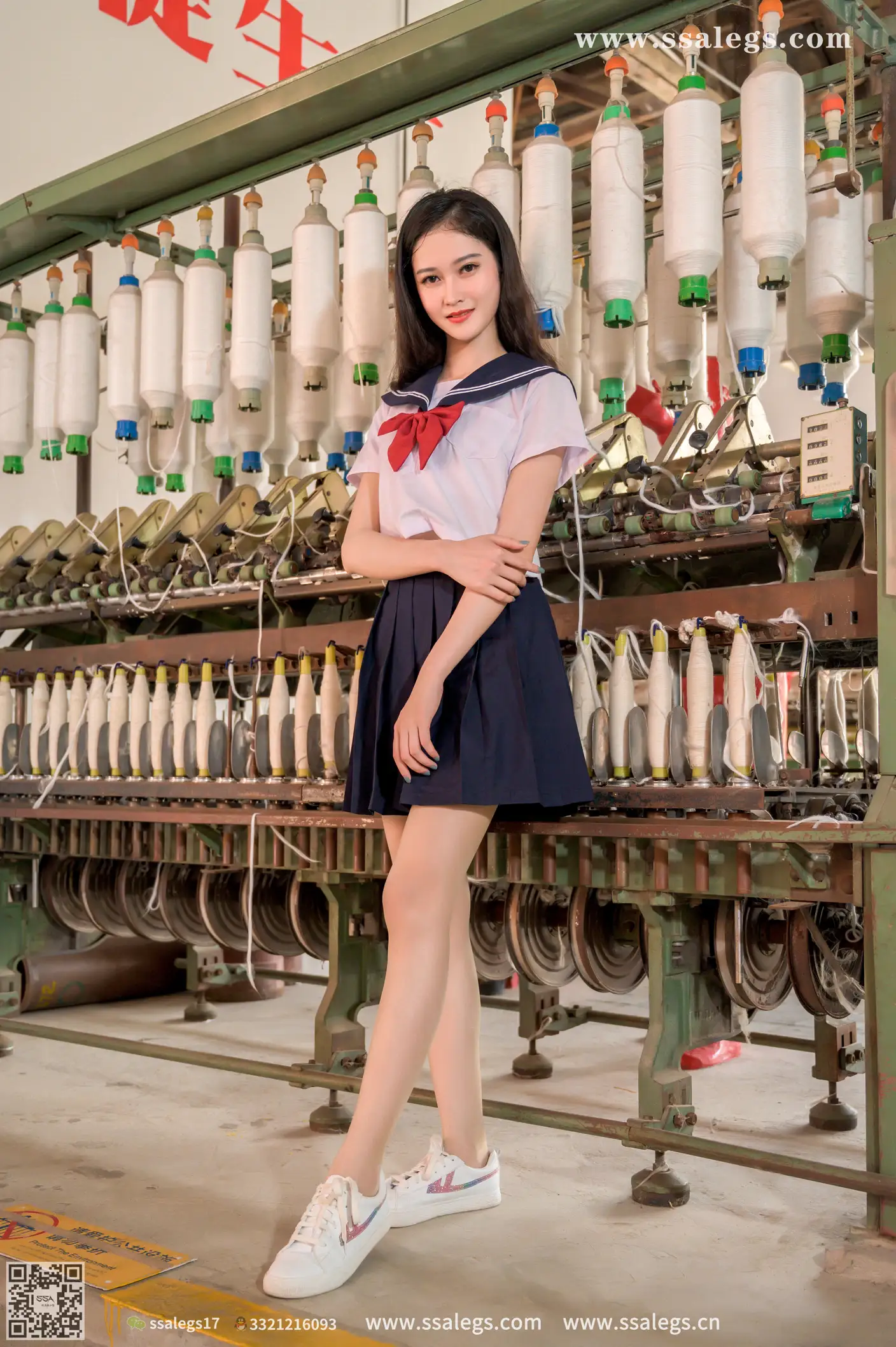 [SSA丝社] NO.422 漫漫白色jk制服肉丝写真(下)、丝社、美足#[134P]-029