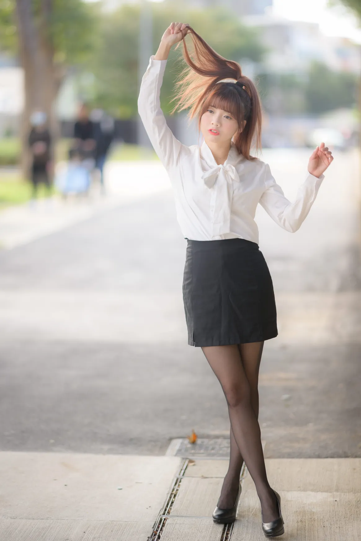 [街拍丝足] NO.237 OL黑丝制服高跟 #街拍丝足、美足#[296P]-064