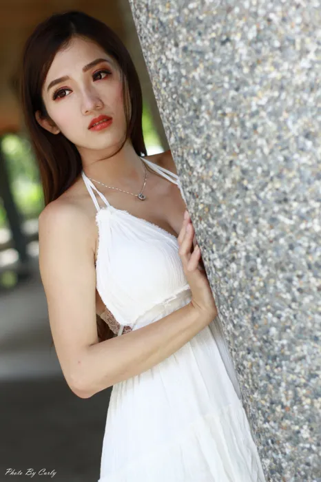 [街拍丝足] NO.039 Go Go 白色小禮服 高跟美腿外拍 #街拍丝足、美足#[118P]-050