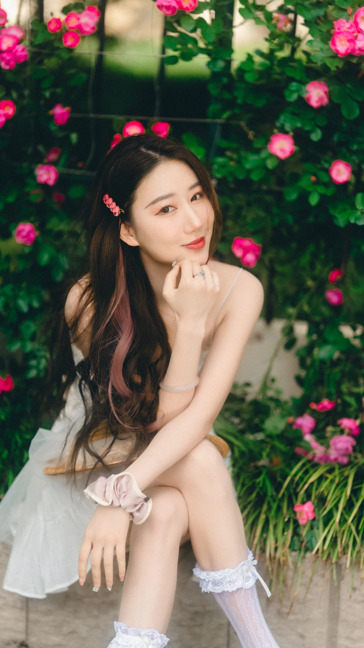 [艺图语]2023.05.20 Vol.3048 蔷薇花下#桃子#[47P]-021