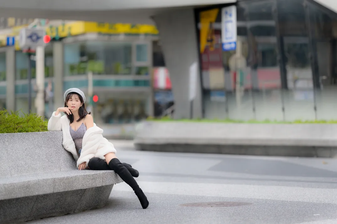 [街拍丝足] NO.215 YoYo 牛仔短裤长靴 #街拍丝足、美足#[109P]-103