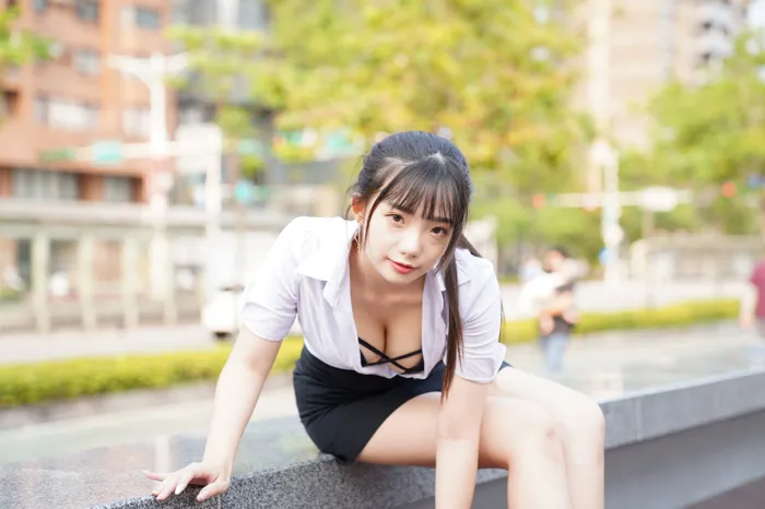 [街拍丝足] NO.078  陈家琳 OL短裙 高跟美腿外拍 #街拍丝足、美足#[100P]-030