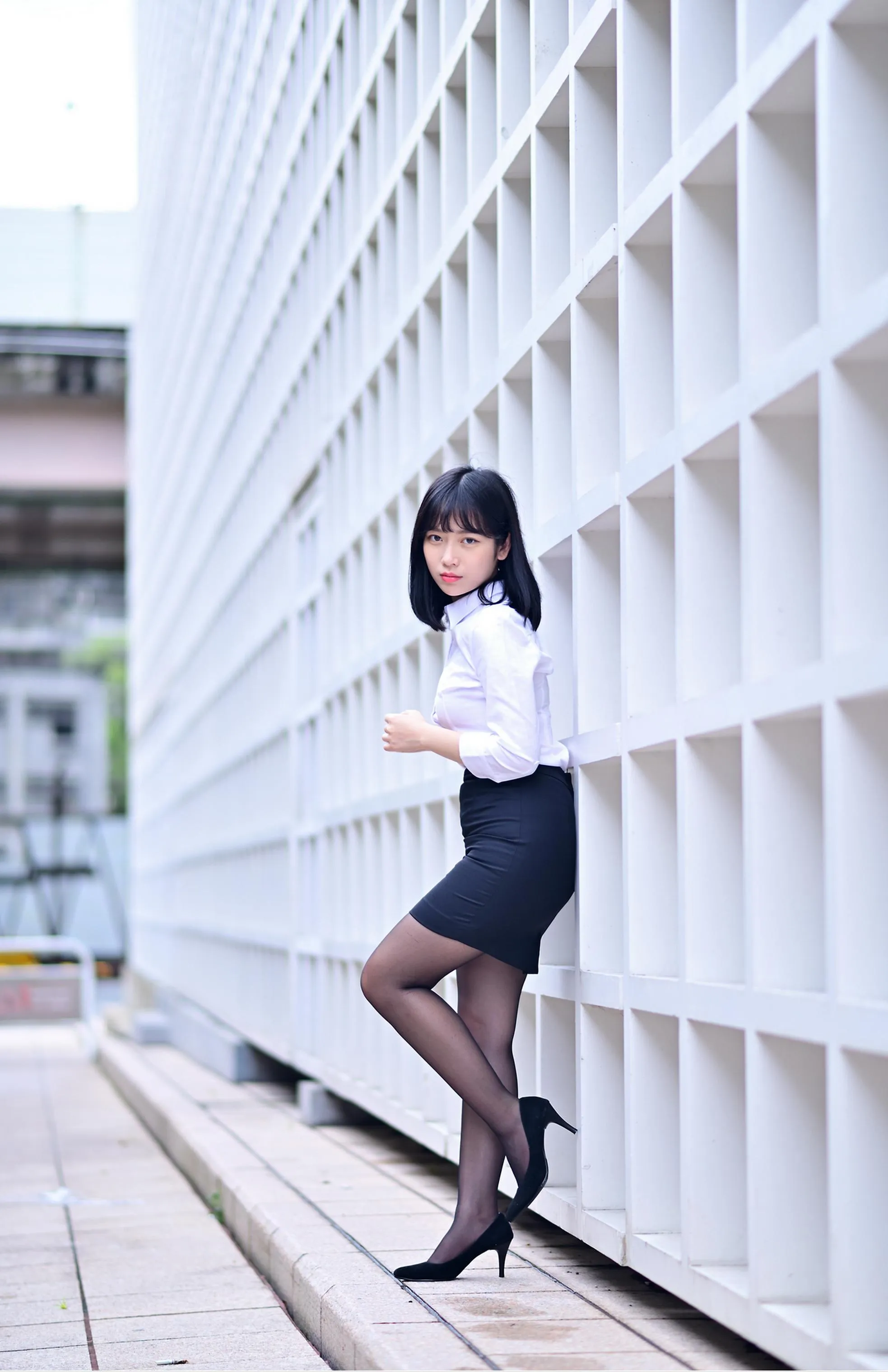 [街拍丝足] NO.147 塔塔酱 OL黑丝美腿 #街拍丝足、美足#[53P]-015