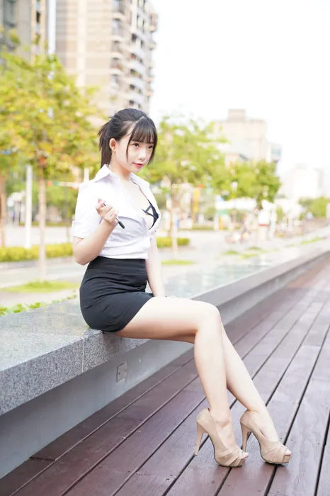 [街拍丝足] NO.078  陈家琳 OL短裙 高跟美腿外拍 #街拍丝足、美足#[100P]-094