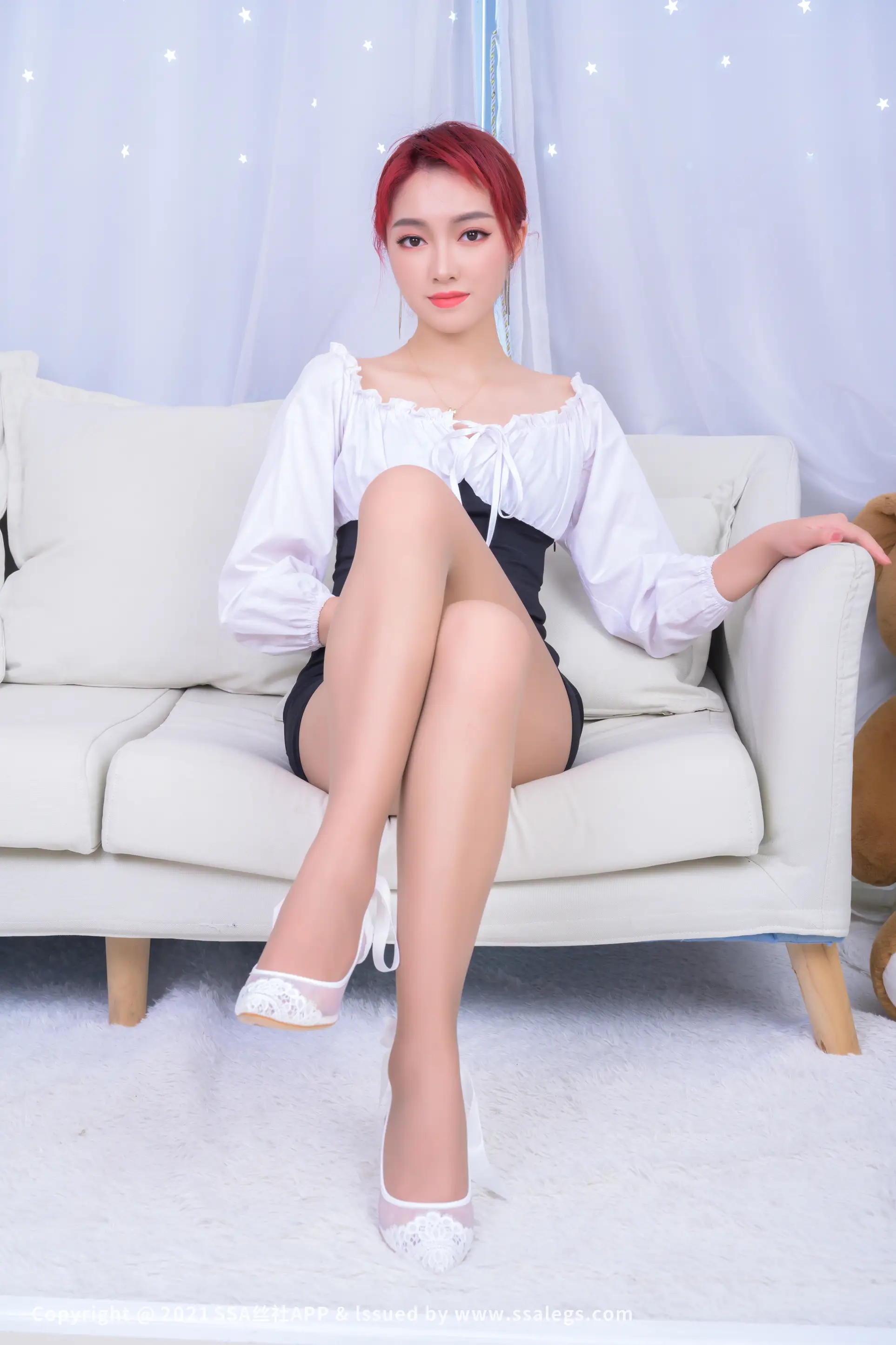 [SSA丝社] NO.696 模特思甜的咖啡丝美女(上)#[115P]-027