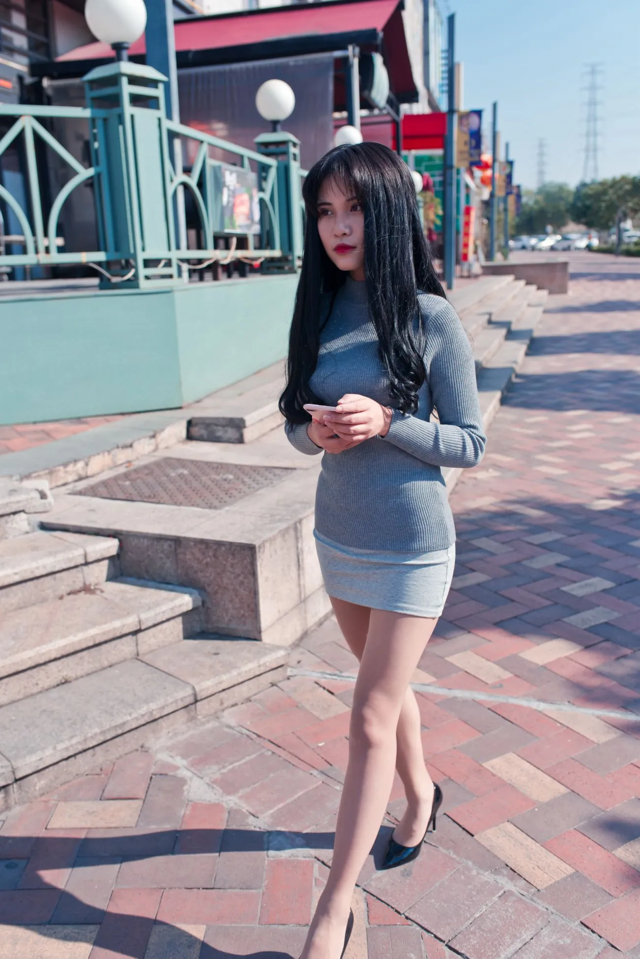 [街拍丝足] NO.084 休闲书屋里的短裙肉丝美女萌宝儿 #街拍丝足、美足#[79P]-065