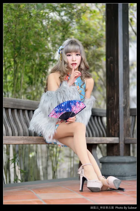 [街拍丝足] NO.069  薛凯云 林安泰古厝 高跟美腿外拍 #街拍丝足、美足#[76P]-020