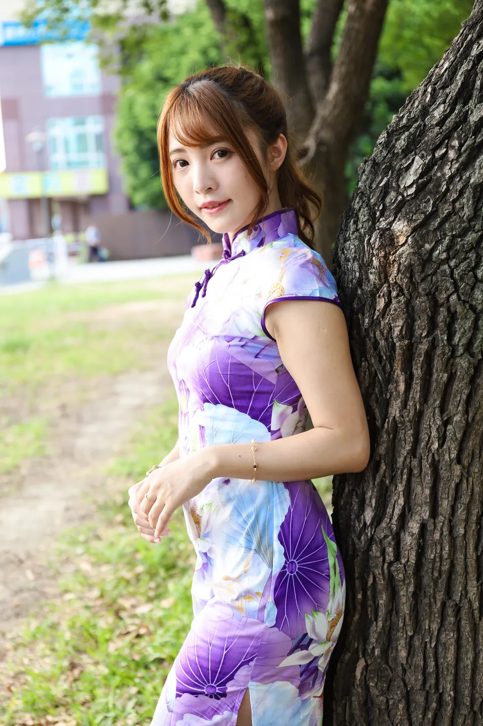 [街拍丝足] NO.136 Shiang Min 旗袍高跟美腿 #街拍丝足、美足#[50P]-033
