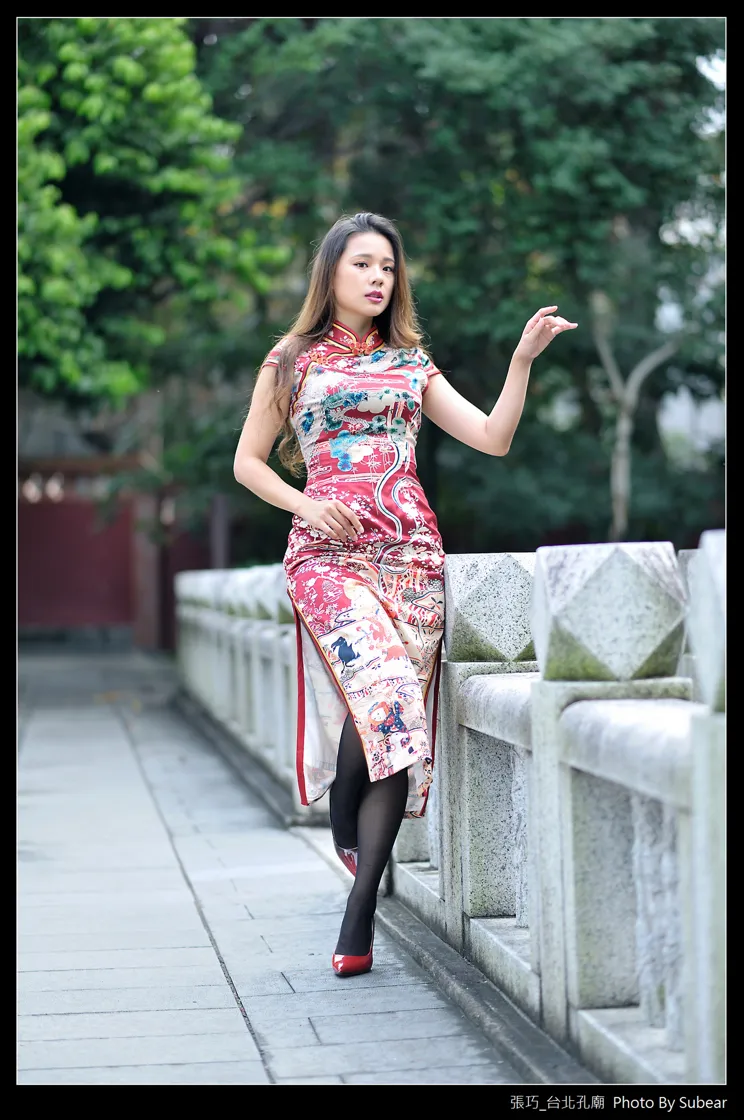 [街拍丝足] NO.098 张巧 旗袍黑丝高跟美腿 #街拍丝足、美足#[54P]-022