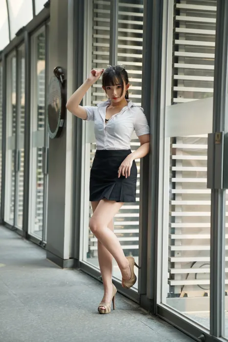 [街拍丝足] NO.078  陈家琳 OL短裙 高跟美腿外拍 #街拍丝足、美足#[100P]-006