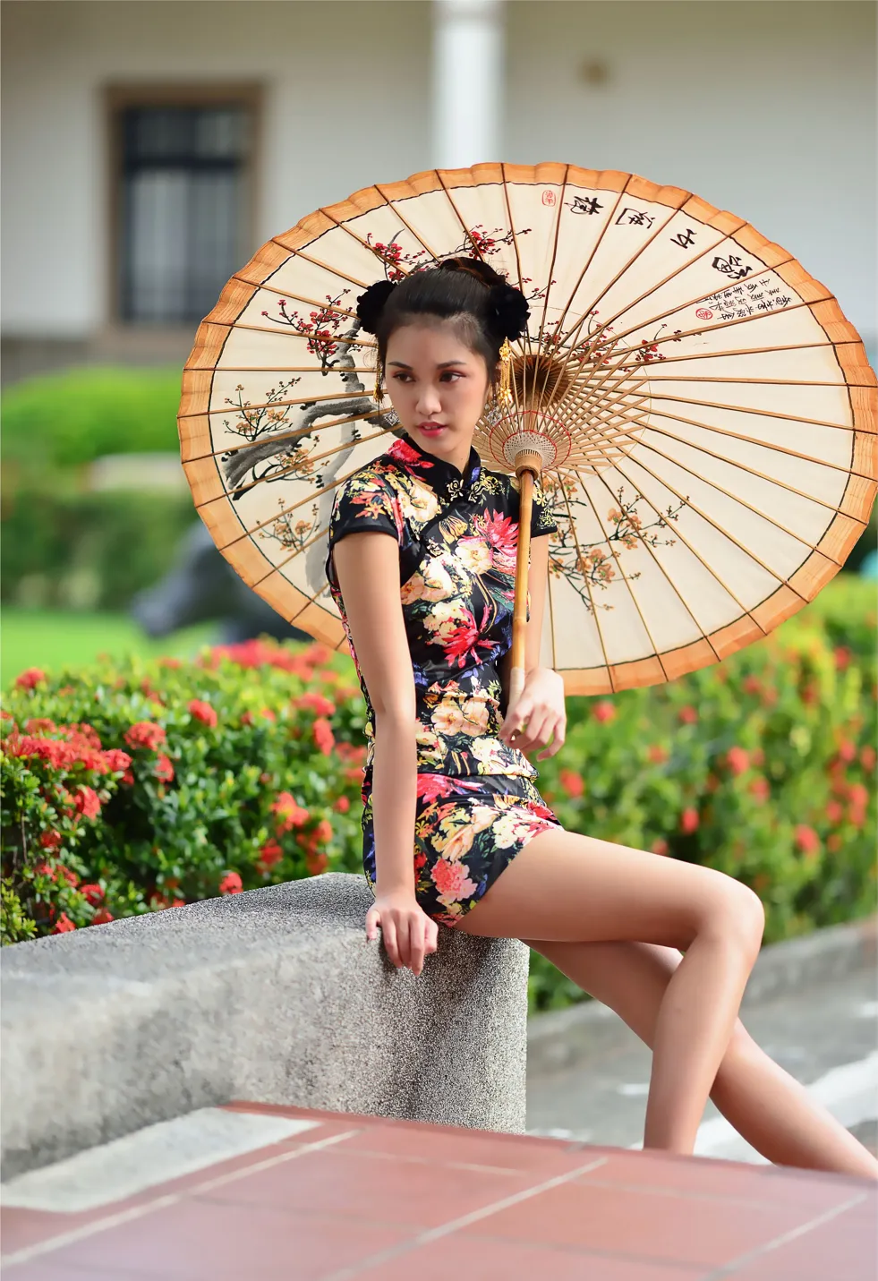 [街拍丝足] NO.191 陈濛欣 短旗袍高跟美腿 #街拍丝足、美足#[100P]-016