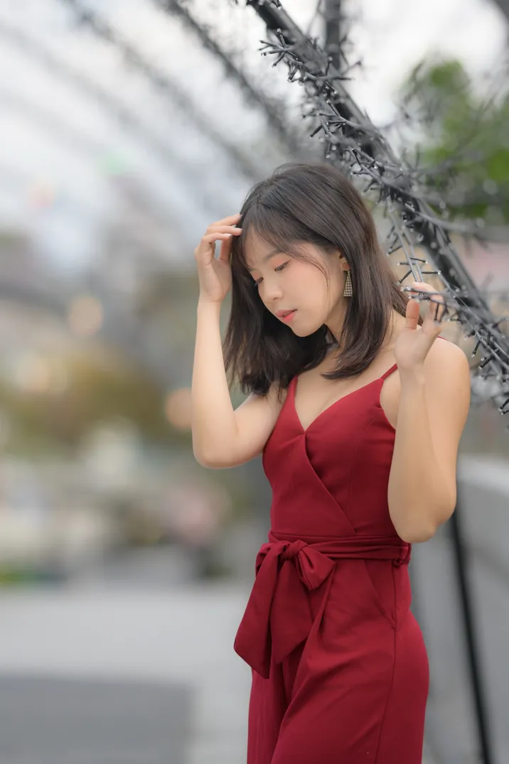 [街拍丝足] NO.217 YoYo 气质连衣长裤高跟  #街拍丝足、美足#[112P]-067