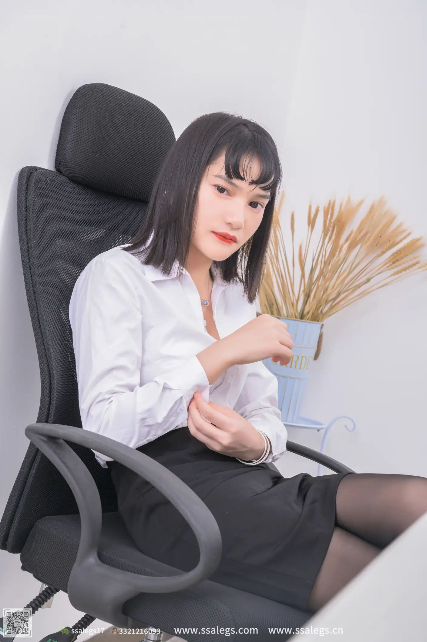 [SSA丝社] NO.529 冰冰 黑丝袜写真（上)、丝社、美足#[155P]-011