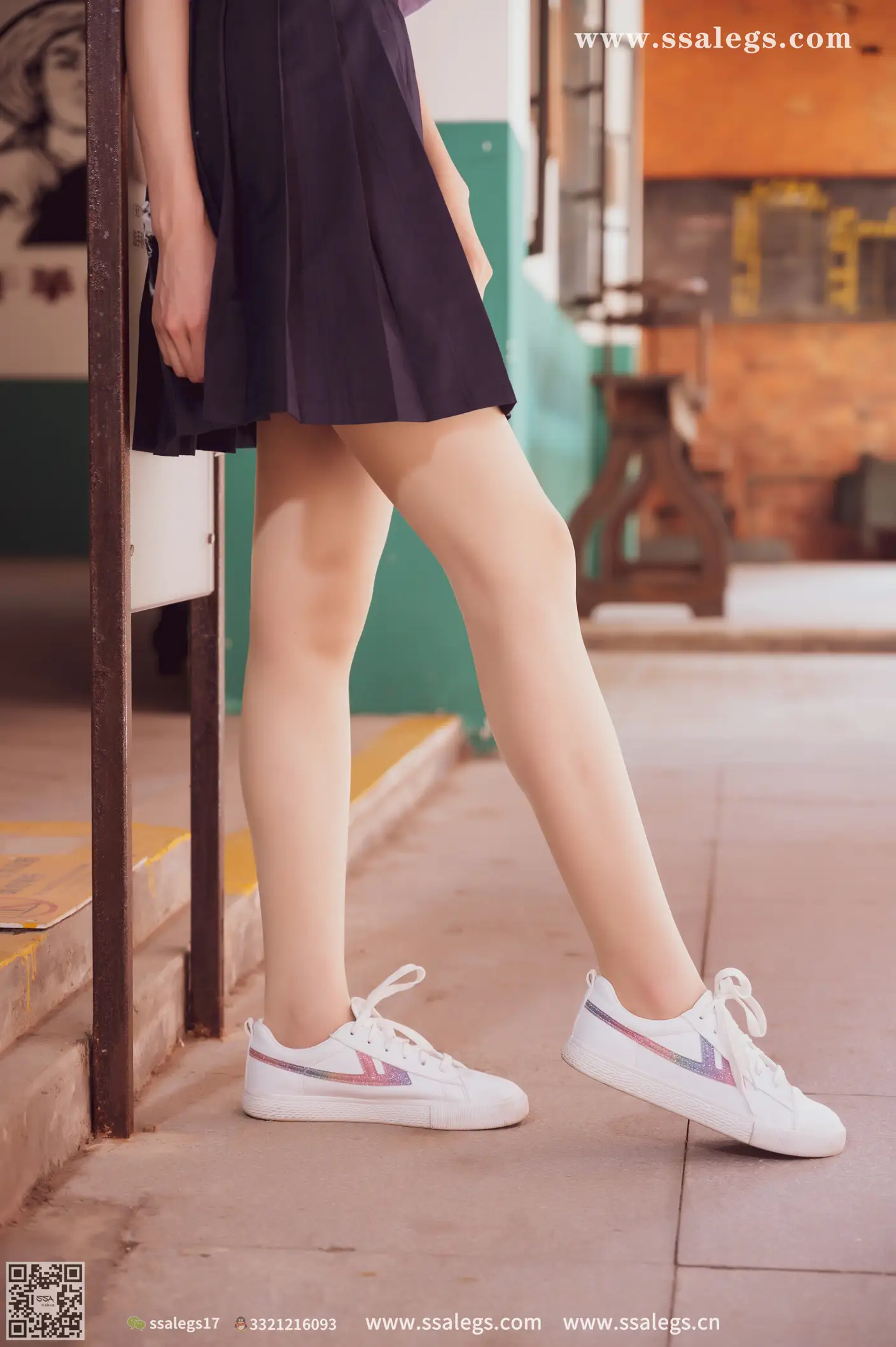 [SSA丝社] NO.422 漫漫白色jk制服肉丝写真(下)、丝社、美足#[134P]-011