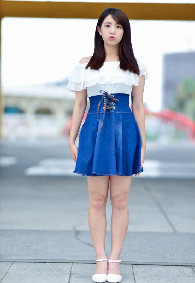 [街拍丝足] NO.168 姍姍 牛仔短裙涼高美腿 #街拍丝足、美足#[35P]-020