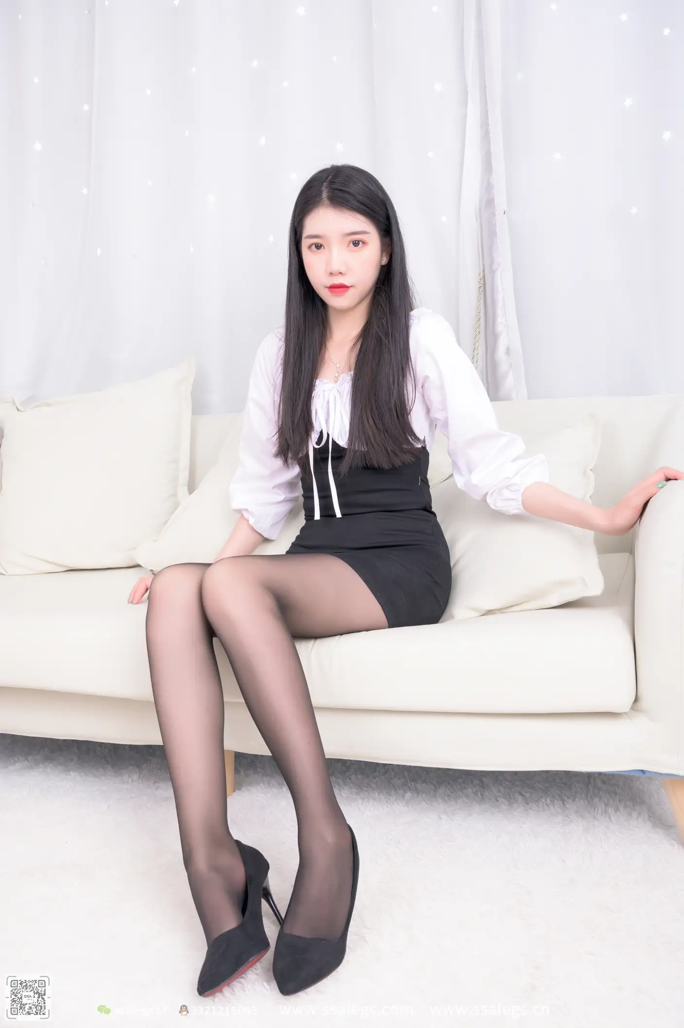 [SSA丝社] NO.516 秋秋 黑丝写真（上)、丝社、美足#[122P]-088