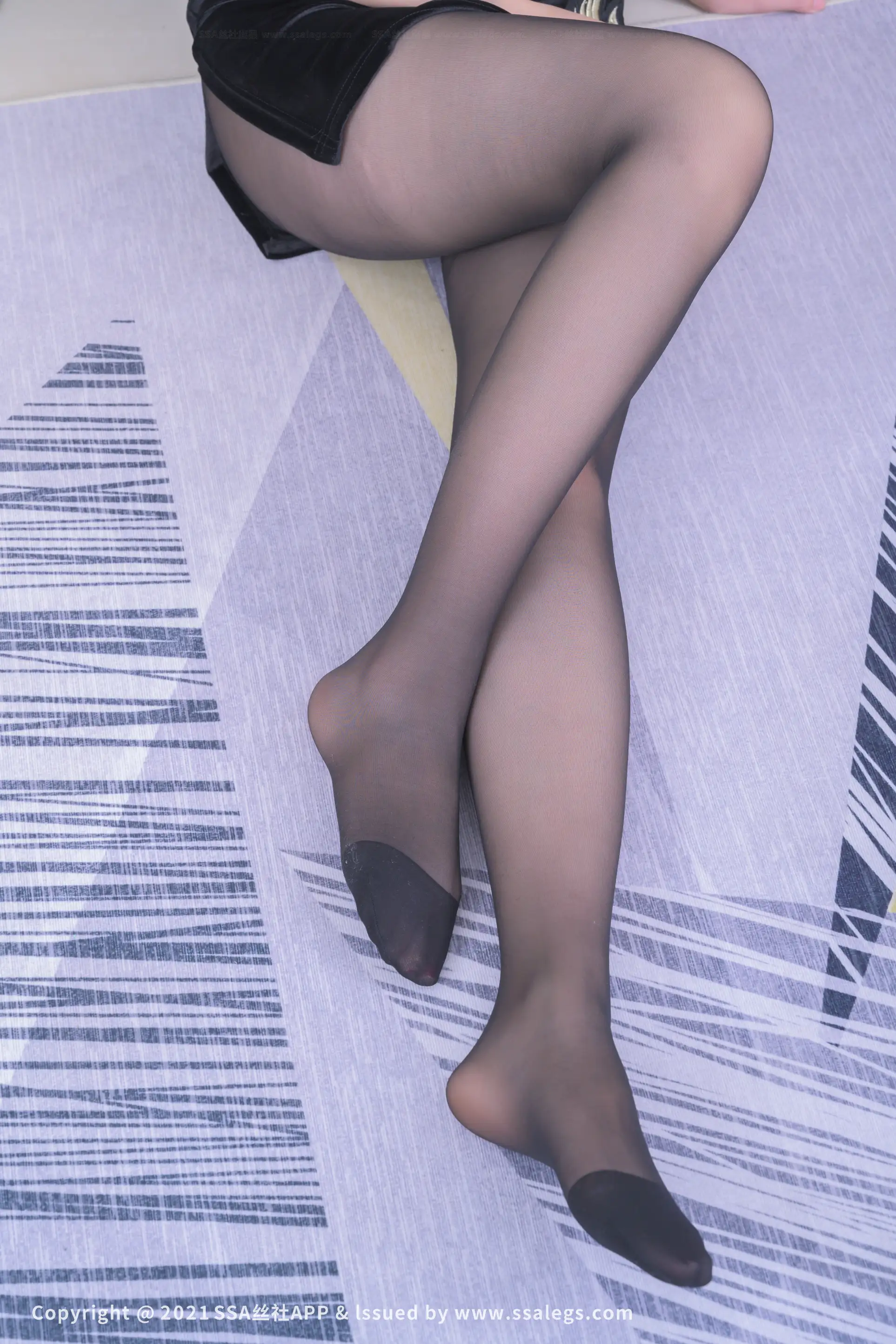 [SSA丝社] NO.685 模特欣欣的黑丝袜美足(下)[128P]-PicJJ