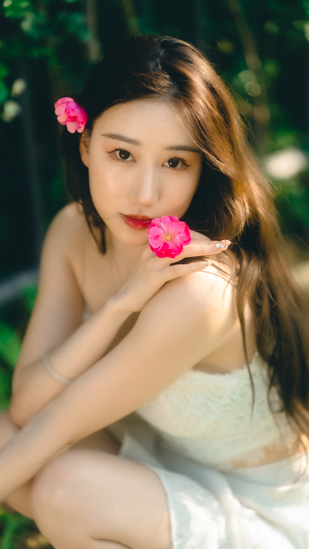 [艺图语]2023.05.20 Vol.3048 蔷薇花下#桃子#[47P]-048