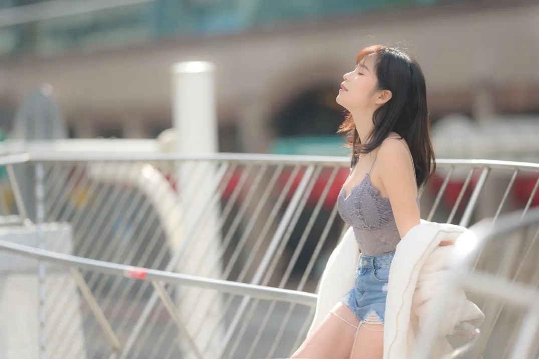 [街拍丝足] NO.215 YoYo 牛仔短裤长靴 #街拍丝足、美足#[109P]-016
