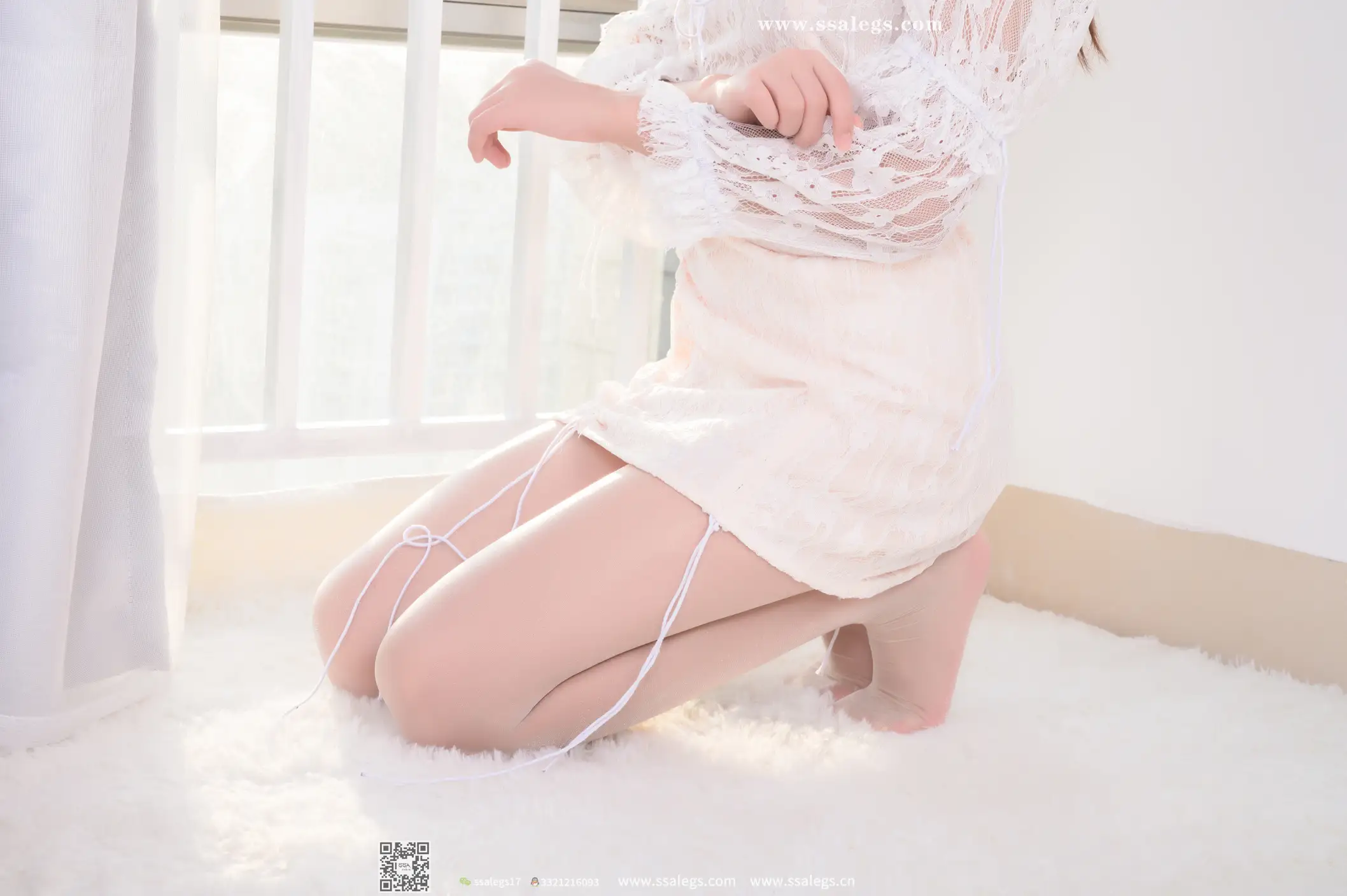 [SSA丝社] NO.401 素素阳光明媚的窗边亮闪闪开档肉丝(上)、丝社、美足#[152P]-122