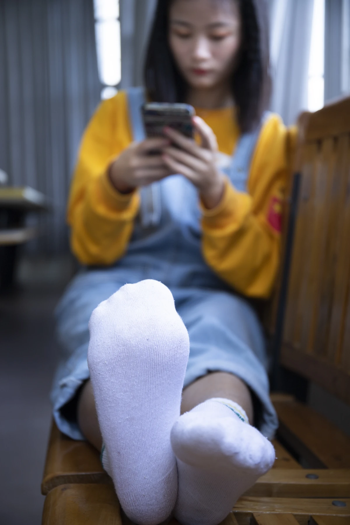 [南国足艺] NO.019 刁钻的角度 四川妹子琳琳教室秀美脚#南国足艺#[121P]-021